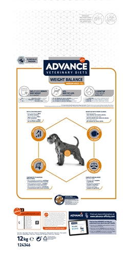 Advance Veterinary Diet Dieta Bilans Waga Medium MAXI