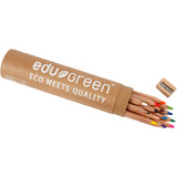 Edu3 edugreen Jumbo-Buntstifte, Nachfüllung 5 mm, verschiedene Farben, 12 Stück 1 Box