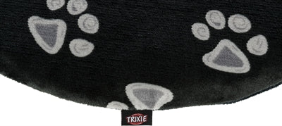 Trixie Dog Cushion Jimmy Oval Black With Pootprint