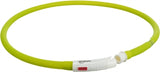 Trixie leuchtendes Hundehalsband USB Silikon wiederaufladbar grün