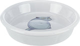 Trixie Food Bowl Water Bowl Angry Cat Grey