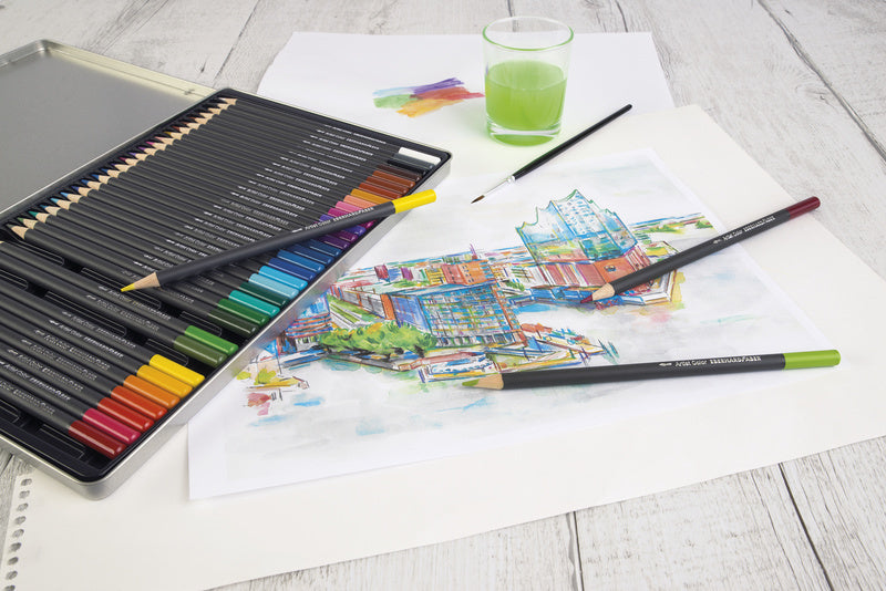Eberhard Faber EF-516036 Aquarellstift, Metalletui mit 36 ​​Stück