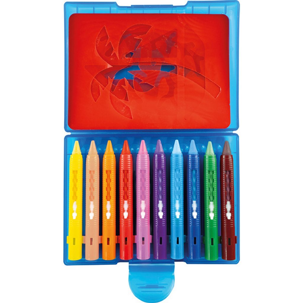 Eberhard Faber ef-524110 Badekreide 10 Stück Aufbewahrungsbox inkl. 5 Patronen