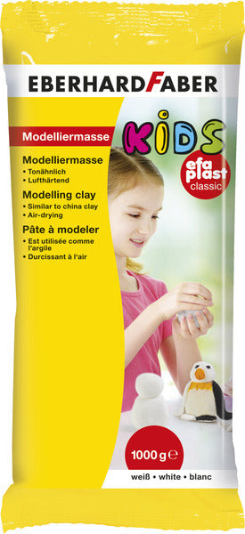 Eberhard Faber EF-570102 Modelliermasse in luftdichter Folie, 1 kg