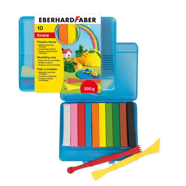 Eberhard Faber EF-572010 Montering af ler 10 farver i opbevaringsboks