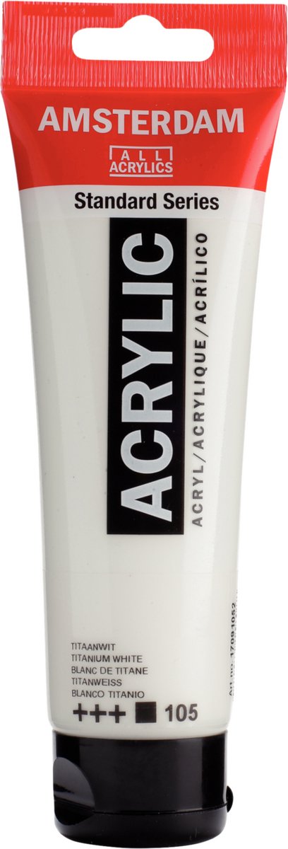 Amsterdam standard series acrylverf tube 120 ml titaanwit 105