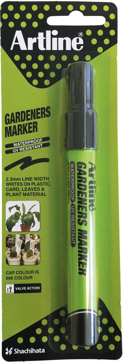 Artline Gardeners Permanentmarker – 1 Stück – 2,3 mm Strichstärke – schwarz