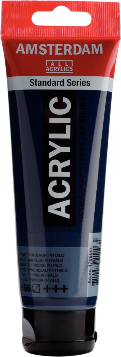 Amsterdam standard series acrylverf tube 120 ml pruisischblauw (phtalo) 566