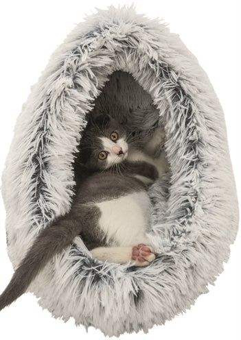 Trixie Cat Basket Iglo Harvey Grey White-Black