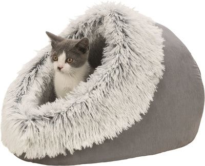 Trixie Cat Basket Iglo Harvey Grey White-Black