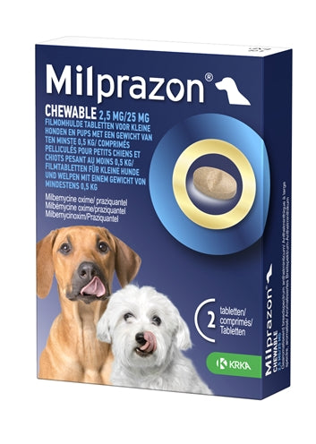 Krka Milprazon Chewable Tablets Worming tablets Dog