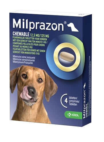 Krka Milprazon Chewable Tablets Worming tablets Dog