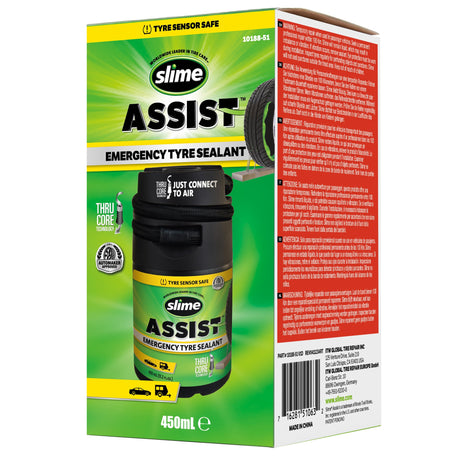 Slime Assist Notfall-Reifendichtmittel 450 ml Nachfüllset Smart Repair Plus