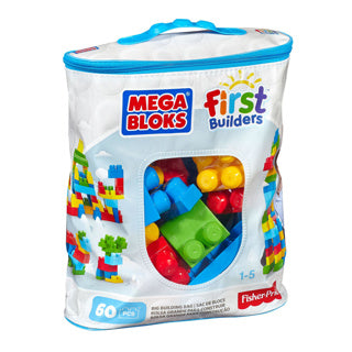 Mega Bloks großer Baubeutel – 60 Blöcke – klassische Bausteine für 1+ Jahre