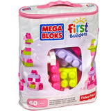 Mega Bloks großer Baubeutel, 60 Stück, rosa