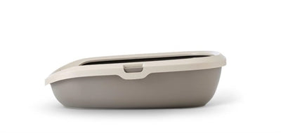 Savic Katzentoilette Happy Planet Gizmo mit Rand mocca warm grey