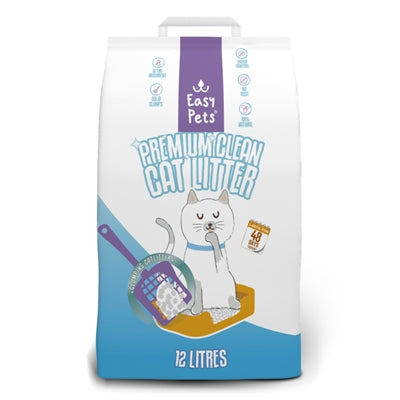 Easypets Premium limpio blanco Bentonite Bentonite Cat Litter