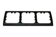 Opal-Abdeckrahmen 3-fach schwarz - verpackt