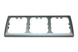 Opal-Abdeckrahmen 3-fach silber