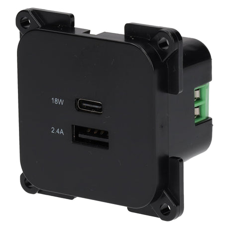 C-line USB-Ladesteckdose mit USB-A und USB-C - ECE R10 - schwarz - ohne Verkaufsverpackung
