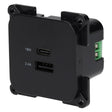 C-line USB-Ladesteckdose mit USB-A und USB-C - ECE R10 - schwarz