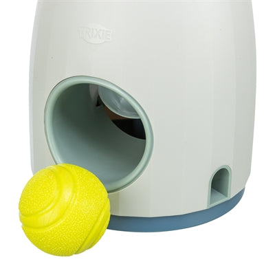 Trixie Hundeaktivitäts-Strategiespielball Leckerli hellgrau blau