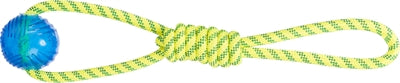 Trixie Aquatoy Rope Pull Tile Floating Polyester Yellow Green