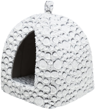 Trixie Cat Basket Iglo Mila Plüsch weiß grau