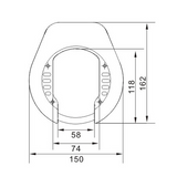 Lynx Lynx Art 2 Ring Lock Safety Garantie gehärteter Stahl einschließlich Steckerketten -Ketten -2 -Tastenmaterialien