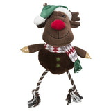 Trixie Xmas Reindeer med Flost Rope Ben Plush Cotton