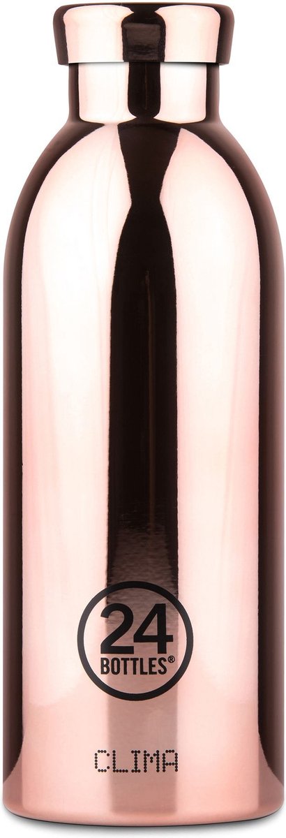 24 Flaschen 24Bottles Thermosflasche Clima Bottle Roségold 500 ml