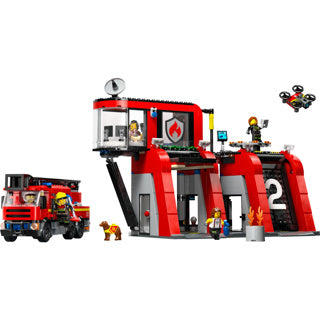 Lego City Feuerwache und Feuerwehrauto – 60414