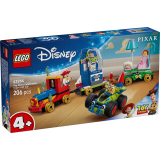 Lego Disney und Pixars Toy Story Partyzug und ferngesteuertes Auto-Set – 43264