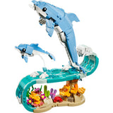 Lego® Creator 3in1 Meerestiere: Wunderschöne Delfine – in ein Seepferdchen oder eine Krabbe umbauen – 31385