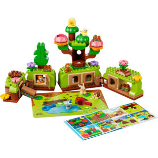 Lego duplo ontdekkingsbos met wilde dieren speelgoed voor kinderen en kinderkamer decoratie 10480