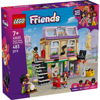 Lego Friends Musikladen und Wohnbausatz für Kinder – 42653