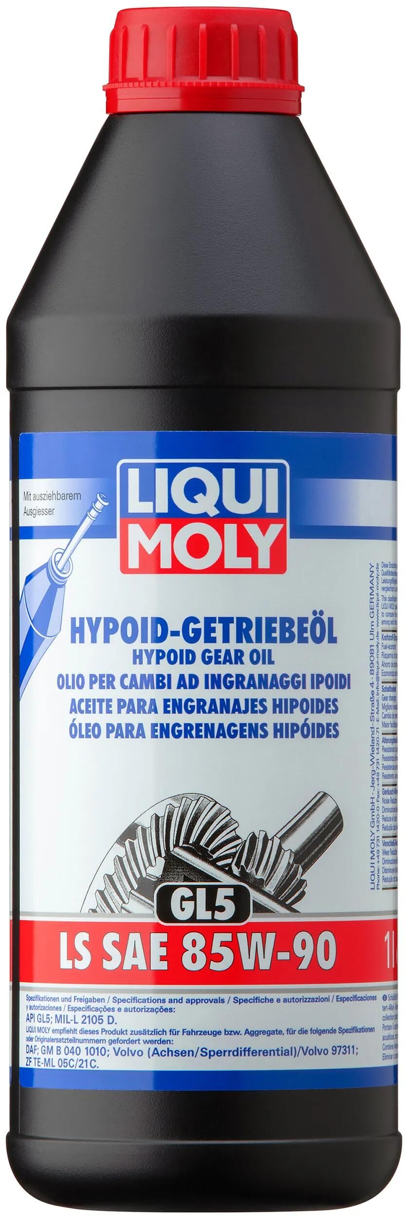 Liqui Moly Getriebeöl Hypoid GL 5 ls. Hypoidgetriebeöl gl5 ls lm sae 85w-90 1l