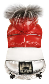 Croci Dog Jacket Padded Polar Bear Red