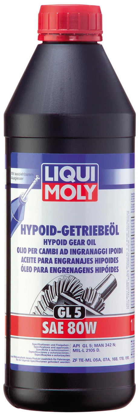 Liqui Moly Getriebeöl GL 5. Hypoid-Getriebeöl SAE80W LM GL5 1ltr.