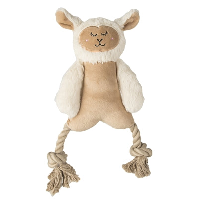 Fofos-Schaf mit Zahnseide-Beinen aus Plüsch