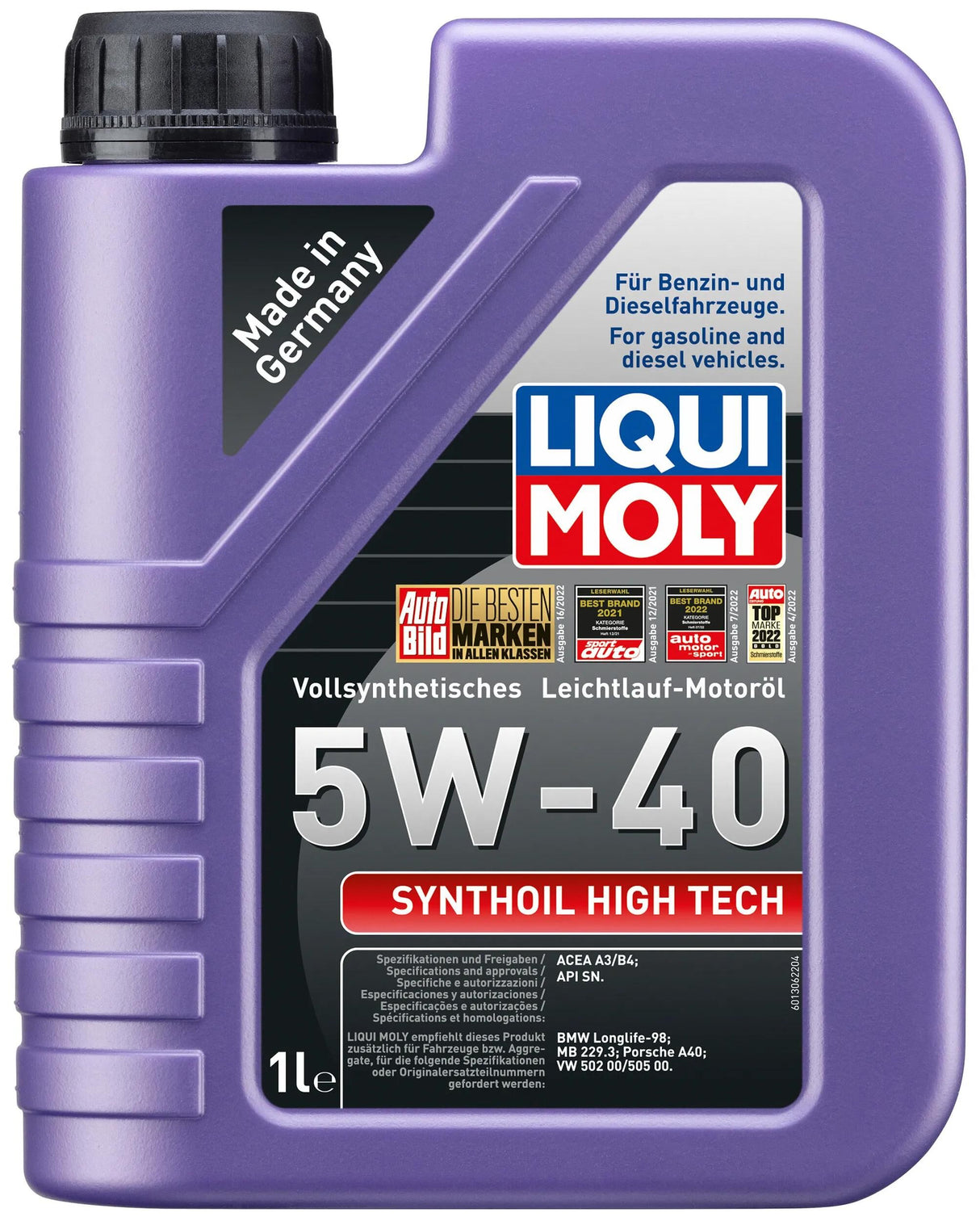 Liqui Moly Motoröl Synthoil High Tech. synth.high tech 5w-40 1 ltr.
