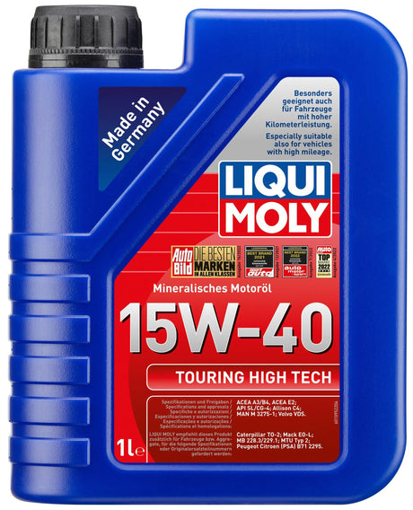 Liqui Moly Motoröl Touring Hightech. Touring High Tech 1 ltr. 15w-40hd