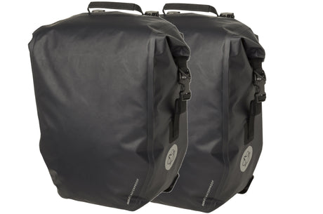 Set lichtgewicht enkele fietstas shelter click'ngo large black black