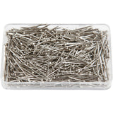 Kopfnadeln der Firma Creativ, L: 16 mm, Stärke 0,65 mm, ca. 500 Stück, Silber, 35 g 1 Box