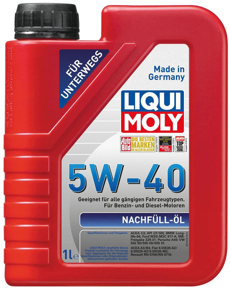 Liqui Moly Motoröl Nachfüllöl Nachfüllöl 5w40 1 ltr.