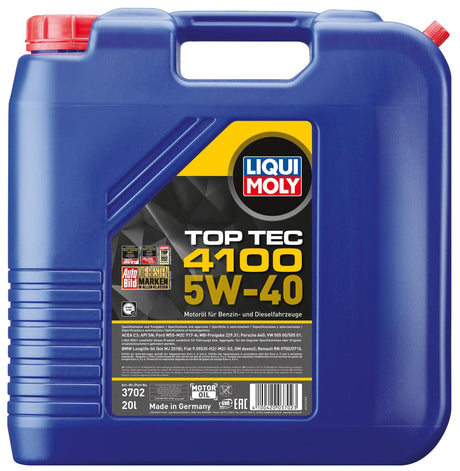 Liqui Moly Motoröl Top Tec 4100. Top Tec 4100 20l 5w-40