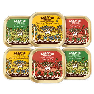 Lilys Küchenhund Erwachsener Dinner Tablett Multipack