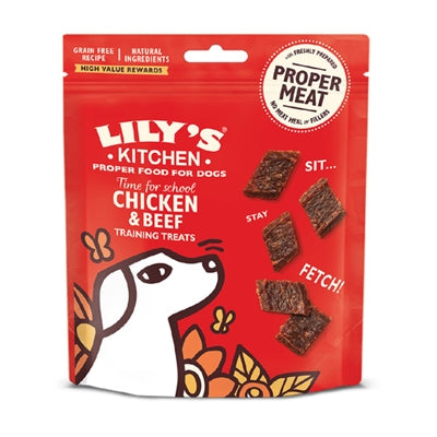 Lily's Kitchen Dog za usposabljanje za odrasle priboljški piščančje govedine