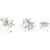 Creativ Company Sicherheitsnadeln, L: 28+31+36 mm, Stärke 0,7-0,8 mm, Silber, 600 Stück 1 Box