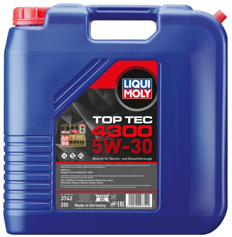 Liqui Moly Motoröl Top Tec 4300. toptec 4300 20l 5w-30